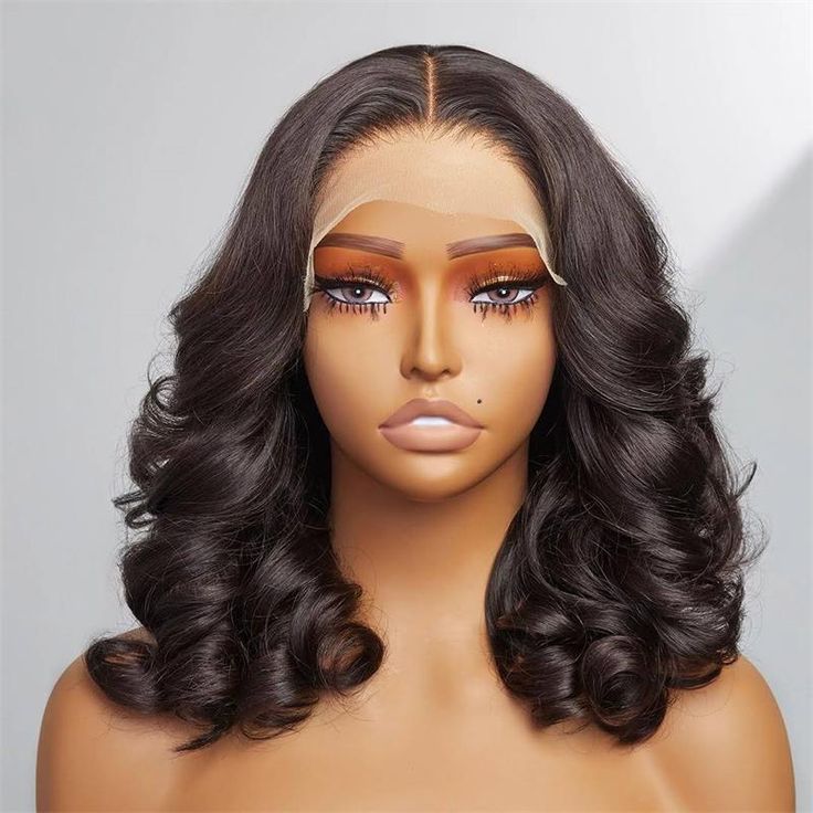 Short Glueless Body Wave Bob Wig 4x4/13x4 Lace Front Human Hair With Breathable Cap