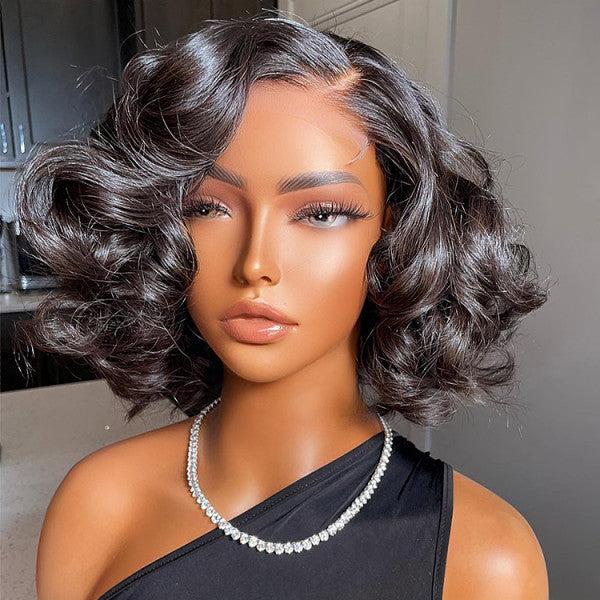 FABA Bouncy Left C Part Natural Loose Wave Glueless Wig Pre Plucked & Bleached Natural Hairline