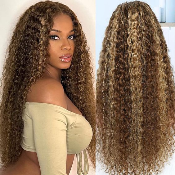 Highlight Ombre Color Wig 4x4/13x4/13x6 Transparent Frontal Transparent Lace Front Wig