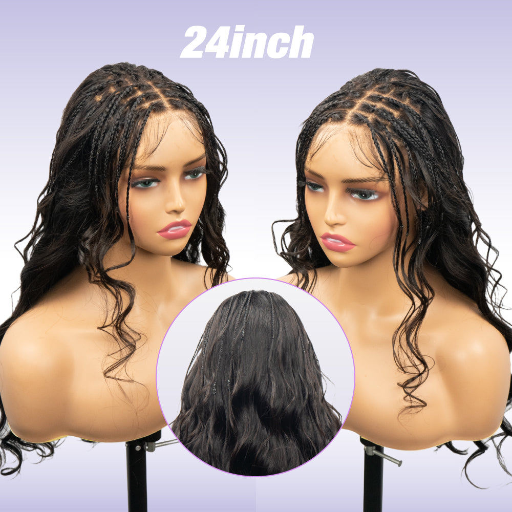 FABA Mermaid Braids Pre-Braided PreMarting 9x6 HD Lace Wig Wear GO Wigs With Bleached Bye Bye Knots