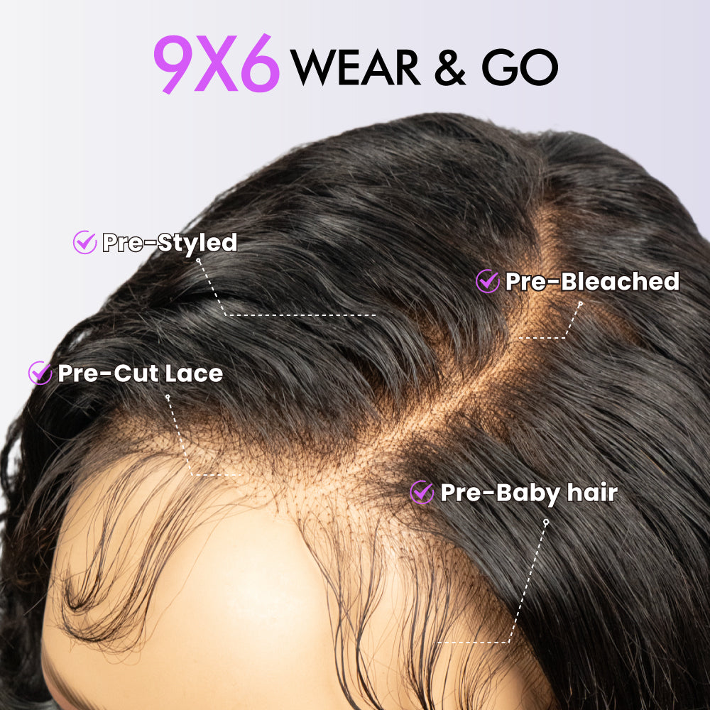 Pre-Styled Part Max 9x6 M-cap Glueless Wig Curly Wigs Pre-Bleached Bye Bye Knots Natural Hairline Wig