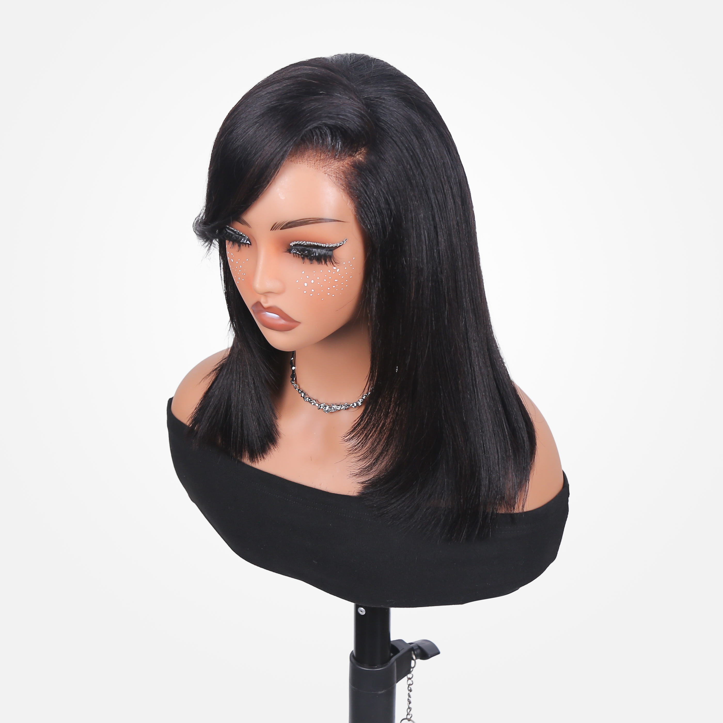 Yaki Straight Layered 9x6 HD Lace M-cap Glueless Wig Pre-everything Natural Hairline Bye Bye Knots Wigs