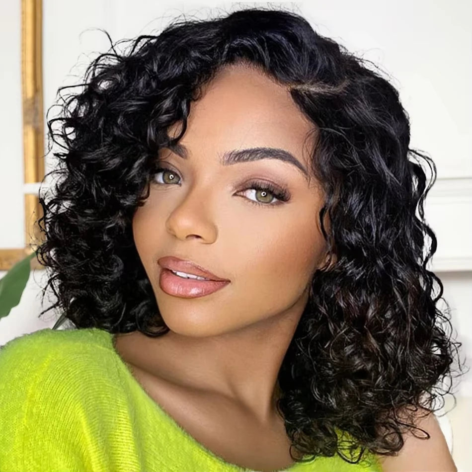 FABA Bouncy Left C Part Ombre Curly Wave Glueless Wig Pre Plucked & Bleached Natural Hairline