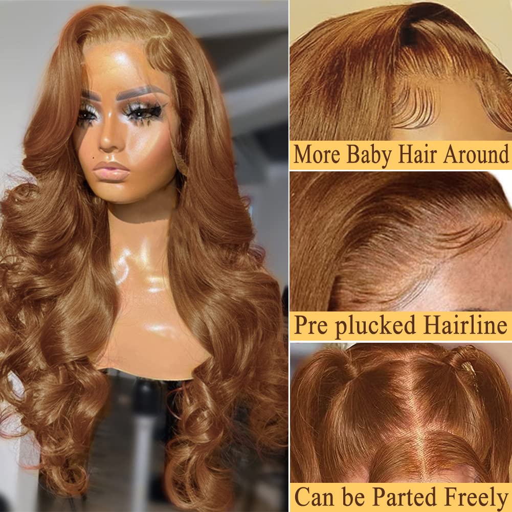 Light Brown #5 Wigs body wave Wig 13×4 Lace Front Wig Wig