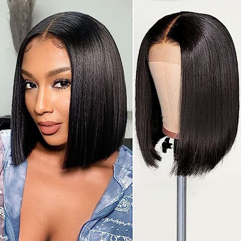 Bob Straight 4x4/13x4/13x6 HD Lace Front Wigs With Side Part Perfect For Any Face Shapes