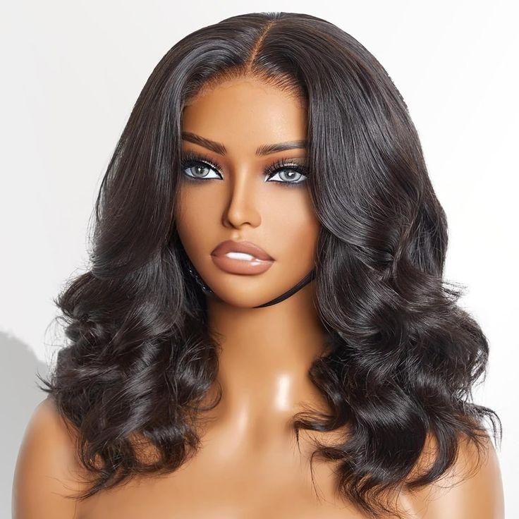 FABA Black Wear and Go Body Wave 7x5/9x6 Glueless Wig Human Hair Wigs