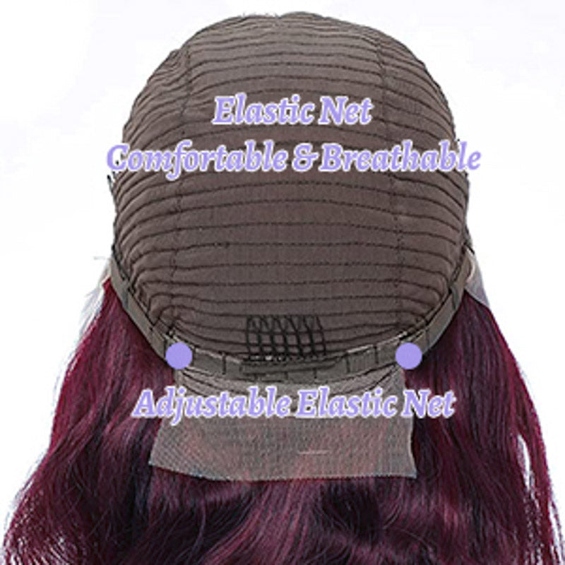 Deep Purple Pure Color New Arrival Straight wig 180% Density 13x4 Transparent Frontal HD Lace Wig
