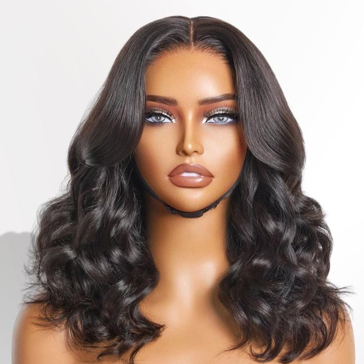 FABA Black Wear and Go Body Wave 7x5/9x6 Glueless Wig Human Hair Wigs