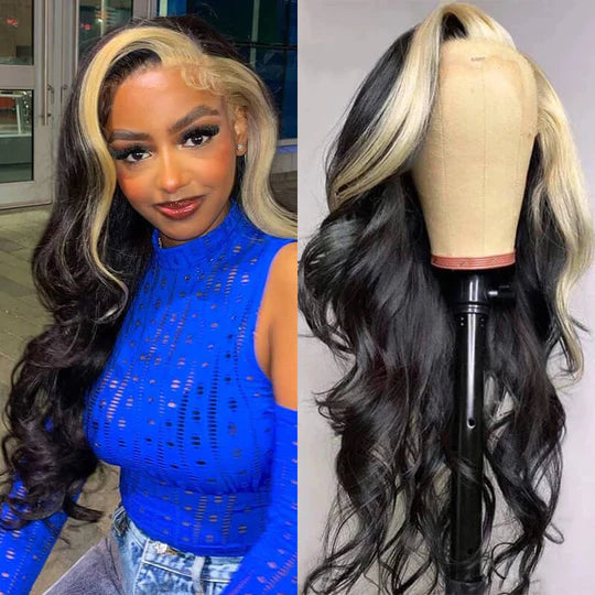 613/1B Highlight Color Wig Body Wave 4x4/13x4/13x6 Lace Front Wig Human Hair Wig